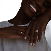 Anneau Ama Femme in Or rosé Diamante Lab Grown 1.01 Ct AMA-AN-301-16-3 - AMA-AN-301-16-3